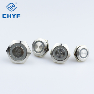 Công Tắc Nút Nhấn RGB Chiếu Sáng Bằng Kim Loại Phẳng Nhất Thời Chống Nước 12V 12Mm 16Mm 19Mm 22Mm - Product Image 4