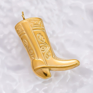 Colecciones de Dijes de Acero Inoxidable con Baño de Oro PVD de 18K en Múltiples Estilos |   Colgantes de Tarot con diseño de Ojo, Luna y Sol para la creación de joyas DIY - Product Image 4