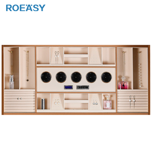 ROEASY <span class=keywords><strong>Armoire</strong></span> Commode <span class=keywords><strong>Armoire</strong></span> Cachée Commande Vocale Montre Remontoir Bijoux Stockage Organisateur Levage Intelligent <span class=keywords><strong>Armoire</strong></span> Suspendue - Product Image 1