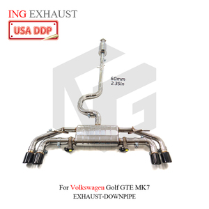 Scarico Catback in Acciaio Inox con Valvola per Volkswagen <span class=keywords><strong>Golf</strong></span> GTE MK7, Parti Auto ad Alte Prestazioni, Scarico Valvetronic - Product Image 3