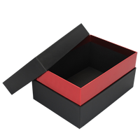 Boîte d'emballage de luxe noire pour bijoux, vente directe d'usine, boîte en carton pour perruque, logo personnalisé imprimé, boîte cadeau surprise avec couvercle