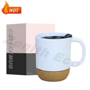 15OZ bóng trắng tráng gốm cốc cà phê cho kinh doanh Quà Tặng thiết kế hiện đại thăng hoa trống nút chai dưới nắp nóng trở lại trường - Product Image 3