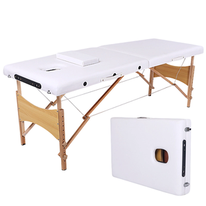 Cama de <span class=keywords><strong>Masaje</strong></span> de Madera Moderna <span class=keywords><strong>y</strong></span> Cómoda con Altura Ajustable, Cama de Belleza de 2 Secciones, Cama de Terapia Ligera, Plegable <span class=keywords><strong>y</strong></span> Portátil para <span class=keywords><strong>Spa</strong></span> - Product Image 6