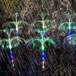 Luce Solare a Fibra Ottica con 7 Colori Cangianti per Giardino, Prato, Cortile, Illuminazione Notturna, Feste, Natale, Patio - Product Image 3