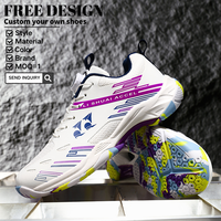 Chaussures de badminton unisexes confortables, légères, respirantes, avec empeigne en mesh, durables, grandes tailles, mode, entraînement en salle, printemps été