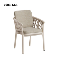 Meubles de jardin pour hôtel, patio, villa, restaurant, chaises de bistrot, tables de terrasse de luxe, ensemble de table et chaises en rotin moderne pour l'extérieur