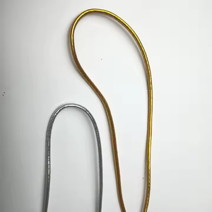 Vente en gros de cordes élastiques métalliques fines en or/argent pour étiquette volante - Product Image 2