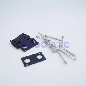 3V210/4V210-08 4V310โซลินอยด์วาล์วยึดแผ่นสีดำสำหรับท่อร่วม100M/200M/300M/400M อุปกรณ์ปะเก็นสกรูบอร์ดตาบอด - Product Image 3