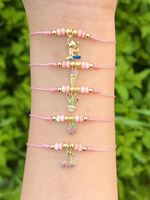Bracelet tennis ajustable en acier inoxydable plaqué or 18 carats, étanche, avec lettre A-Z et zircon carré, bijou fantaisie pas cher