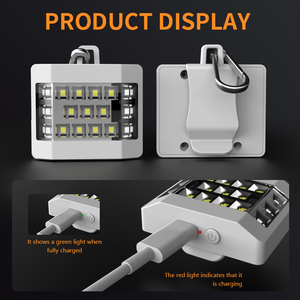 Professional <b>Mini</b> <b>LED</b> Running <b>Light</b> Portable Outdoor Type C Rechargeable 6 Modes Black Color Sport <b>Lights</b> - Product Image 3