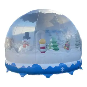Bolha inflável para decoração, eventos de natal, família, ambiente externo, globo inflável, natal, igloo para decoração
