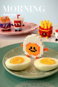 Vui Nhựa Xây Dựng Hamburg Bơ Bánh Mì Chip Bánh Dứa Sữa Gạch Con Số Thực Phẩm Micro Xây Dựng Khối Đồ Chơi - Product Image 5