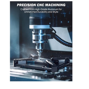 Espejos de aluminio CNC para Wrangler, puertas apagadas o encendidas con montaje de foco integrado, compatible con Wrangler TJ JK y <span class=keywords><strong>Unlimited</strong></span> - Product Image 2