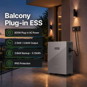 Batería de Almacenamiento de Energía Doméstica Enchufable de 5.12kWh Dyness Aquavolt 8000 Ciclos con Control por IA y Entrada de CA de 2.5kW - Product Image 2