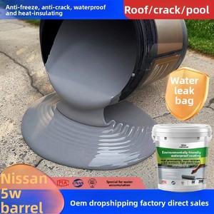 Revêtement imperméable en polyuréthane acrylique pour la réparation des fuites de toits, murs et sols - Semi-mat, applicable au rouleau/brosse/pulvérisation - Product Image 5