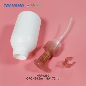 Bouteille vide en plastique personnalisable pour crème visage et shampoing, emballage de soins de la peau avec pompe, vente en gros de flacons vides en plastique pour lotion - Product Image 4