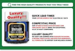 Halal Shilajit <span class=keywords><strong>Gummy</strong></span> <span class=keywords><strong>Candy</strong></span> met Ashwagandha, Zeewier, Zwarte Komijnzaadolie, Fulvinezuur, Suiker Vrij voor Mannelijke Energie & Immuunsysteem Ondersteuning - Product Image 3