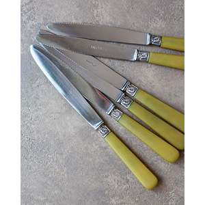 Juego de 6 cuchillos de mesa con mango de resina Flaviamastro - Product Image 3