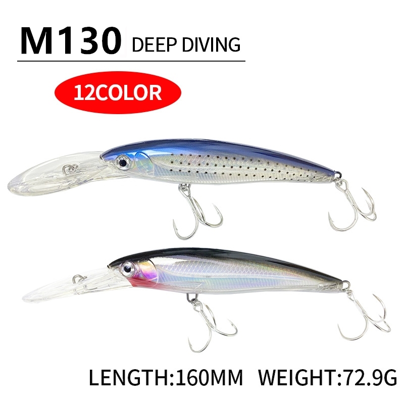 Top Right M130 160mm 77g トローリングルアー チューニング用ミノー