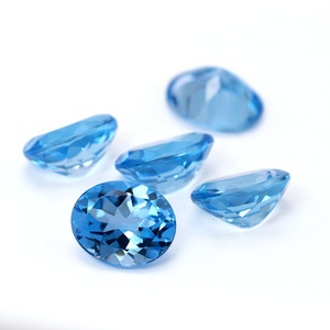 Pronto stock all'ingrosso <span class=keywords><strong>topazio</strong></span> sciolto <span class=keywords><strong>pietra</strong></span> preziosa naturale taglio ovale <span class=keywords><strong>topazio</strong></span> blu svizzero - Product Image 5