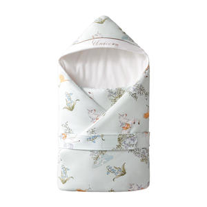 October Crystal Baby <b>Swaddle</b> <b>Blanket</b> Pure Cotton Heated Newborn Anti-Startle Wrap - Product Image 5