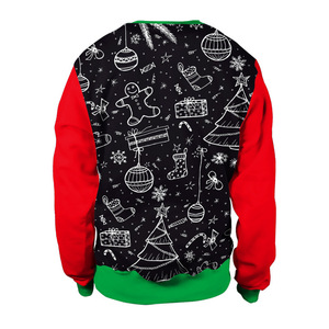 <span class=keywords><strong>Pull</strong></span> fin d'hiver unisexe pour Noël et Halloween, imprimé numérique 3D, pour couples, collection transfrontalière Europe États-Unis - Product Image 4