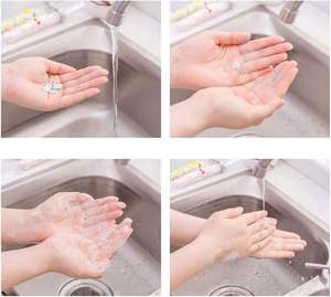 Vente en gros de mini <span class=keywords><strong>savon</strong></span> à mains jetable taille voyage feuilles de papier pétale soluble dans l'eau blanchissant ingrédients du lait hôtels - Product Image 6