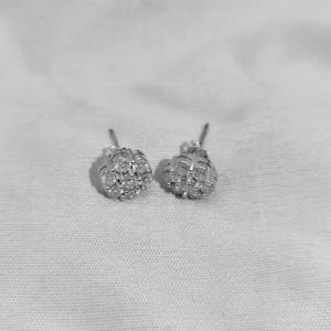 New Style Geometric Zircon-studded Trendy Personalized <b>Stud</b> Hip-hop Earrings High-end <b>Silver</b>/Gold Plated Brass Men Women - Product Image 3