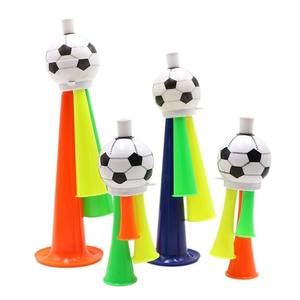 Corne <span class=keywords><strong>de</strong></span> supporter <span class=keywords><strong>de</strong></span> football en plastique mignonne, accessoire <span class=keywords><strong>de</strong></span> soutien triple tonalité pour événements sportifs, jouet pour enfants <span class=keywords><strong>de</strong></span> 5 à 7 ans - Product Image 4