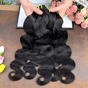 Extensions de cheveux humains vierges indiens ondulés, double trame machine, bruts non traités, vente en gros - Product Image 5