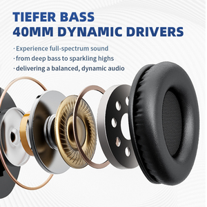 OEM produttore BT paraorecchie Over-orecchio auricolare Wireless Vocale dinamico <span class=keywords><strong>molto</strong></span> lungo <span class=keywords><strong>tempo</strong></span> di musica <span class=keywords><strong>per</strong></span> il telefono cellulare da viaggio JL - Product Image 4