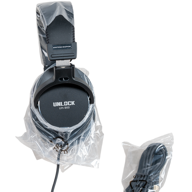 UNLOCK UH-900 Noise Isolating ENC Studio Headphones High Impedance Over-Ear Wired Design Hi-Fi Sound Comfort Earpads for Silent