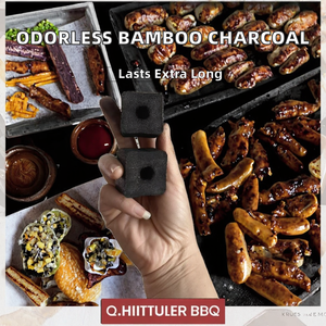 Bamboo <strong>Nights</strong> Hardwood Square Black Charcoal <strong>Briquette</strong> Premium Quality BBQ Smoking Experience Shisha Hookah - Product Image 2