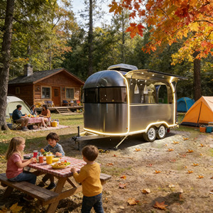 Chariot de restauration haut de gamme, chariot alimentaire mobile pour service de location commerciale - Product Image 1