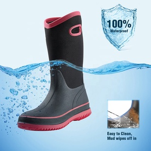 Bottes de boue isolées pour femmes -20 ° Bottes de pluie imperméables mi-mollet avec semelle extérieure en caoutchouc antidérapante, résistantes aux températures de catégorie C - Product Image 4