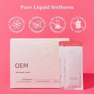 คอลลาเจนเปปไทด์เหลวสำหรับผู้หญิงที่มีวิตามินซีวิตามินอีไบโอติน CoQ10คอลลาเจนสำหรับผมเล็บและผิวหนังส่งเสริมสุขภาพ - Product Image 3