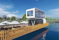 Bureaux modulaires en conteneurs, préfabriqués, mobiles, personnalisables, expédition mondiale, pour sites touristiques et campings