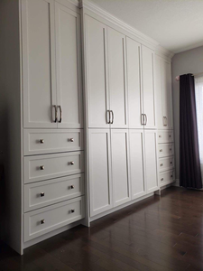 <span class=keywords><strong>Armario</strong></span> de Madera Moderno que Ahorra Espacio, <span class=keywords><strong>Armario</strong></span> de Dormitorio con Tiradores Metálicos, Mueble de Madera MDF con <span class=keywords><strong>Espejo</strong></span> - Product Image 3