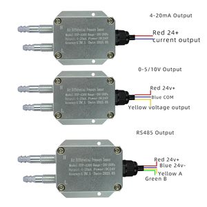 Fsygutou เครื่องส่งสัญญาณความดันแตกต่างกันของอากาศเอาท์พุท4-20mA พลังงาน DC24V - Product Image 6