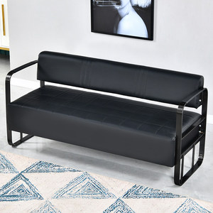 Sofás y Sillas de Espera para Hospital de Acero Inoxidable Chapado en Oro para Barberías, Peluquerías y Salones de Belleza - Modelo de Diseño Rectangular - Product Image 3