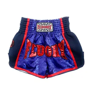 Embroidered Print Shorts De Muay Thai MMA Shorts Fight Grappling Kick Boxing Muay Thai Shorts Custom