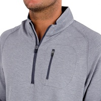 Chemises pour hommes en fibre de bambou légères pour l'été, t-shirts personnalisés à demi-zip pour adultes