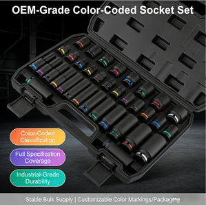 مجموعة مفاتيح ربط سداسية 1/2 بوصة للبيع بالجملة لإصلاح السيارات وأعمال الصيانة المنزلية مع مفاتيح ربط هوائية وتخزين في المرآب، متوفرة بخيارات التصنيع الأصلي والتصميم الأصلي - Product Image 1