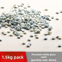 Petites pierres colorées pour l'aménagement paysager d'aquarium, petits ornements, galets de verre pour aquarium, pierres de fond en verre