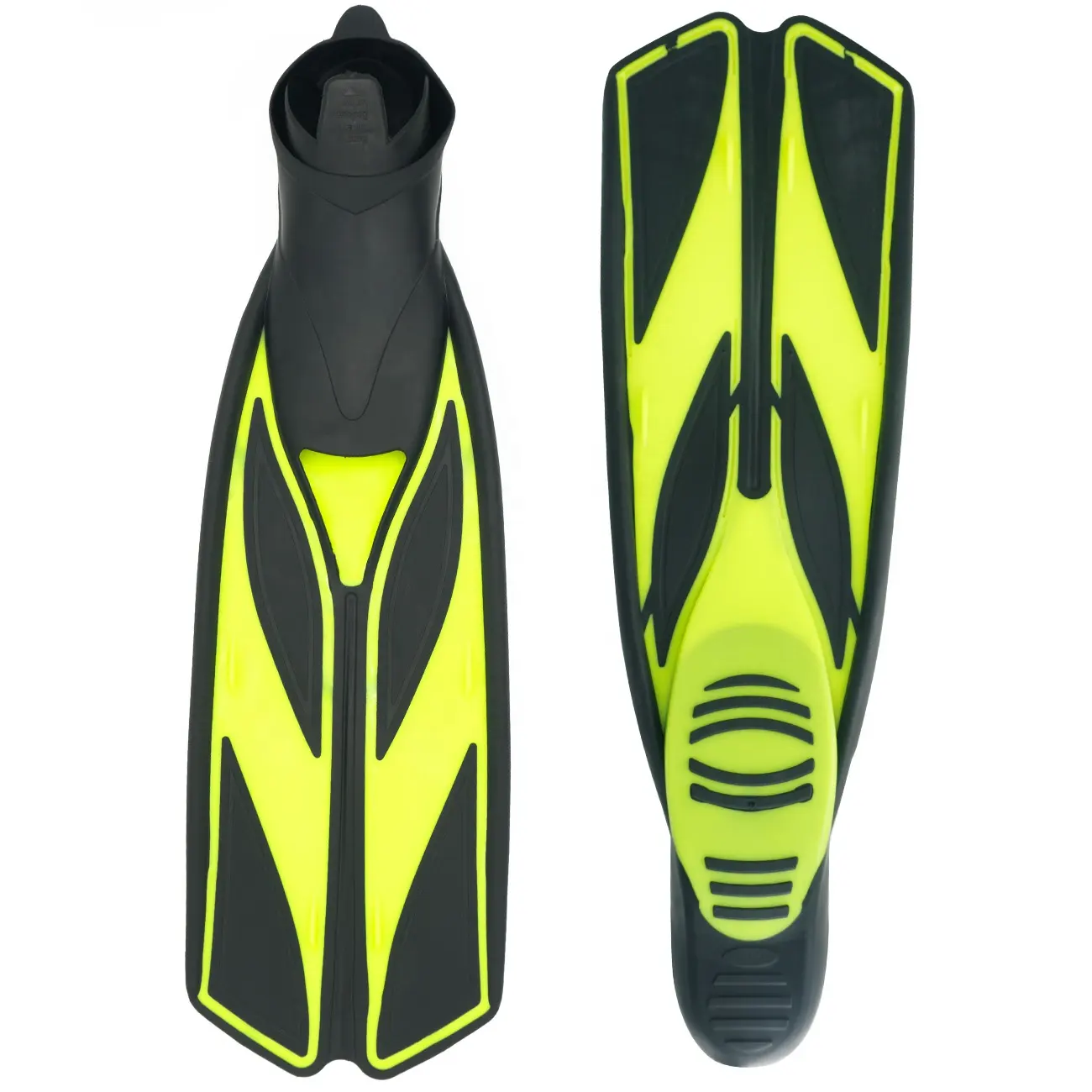 High Performance Comfortable Open Toe Soft Full Foot Long Split Scuba Snorkeling Diving Fins
