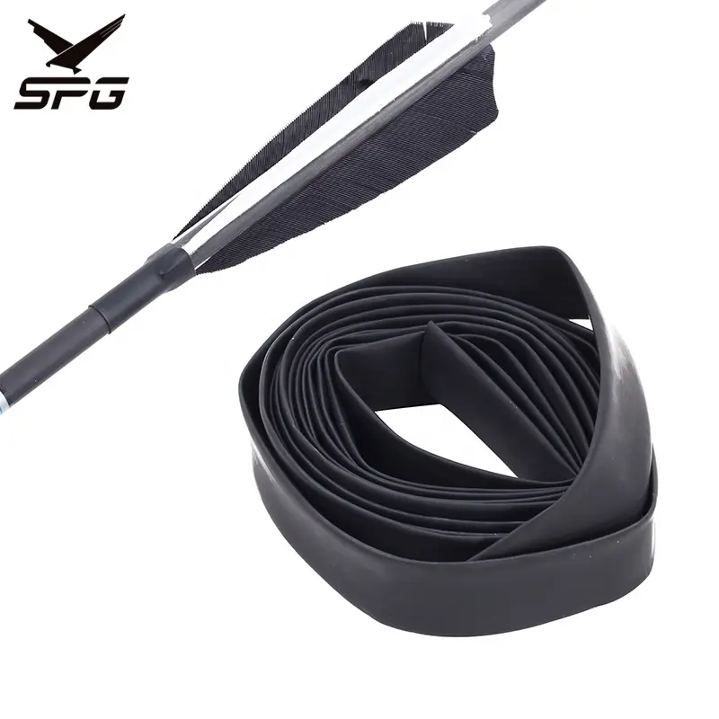 SPG Archery Heat Shrink Tube Bow and Arrow Set Hunting Protective Device Feather Arrows Vanes Shaft Waterproof Accessories