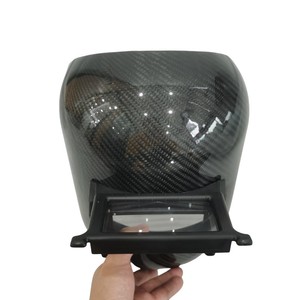 Oemカスタムデザインカーボンファイバー溶接ヘルメット高3K光沢ツイルカーボンファイバー溶接ヘルメットマスクcasco fibra de vidrio販売 - Product Image 4