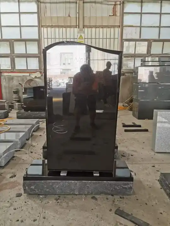 Custom Made High Quality China Black Granite Headstone Tombstone and Monuments for Cemetery