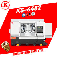 Tour CNC multiprocesseur KS-6452 à double broche avec tourelle à axe Y