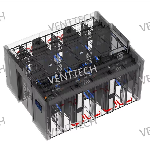 Double Row 42u Network Cabinet Modular Data Center